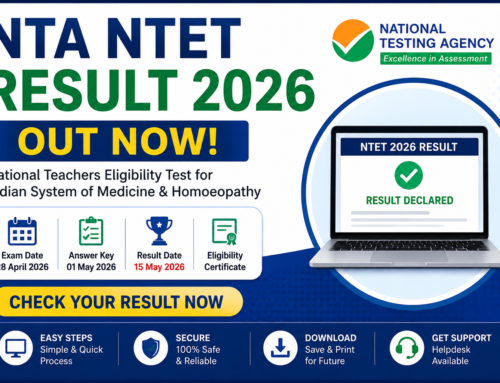 NTA NTET Result 2026 – Result Out Now