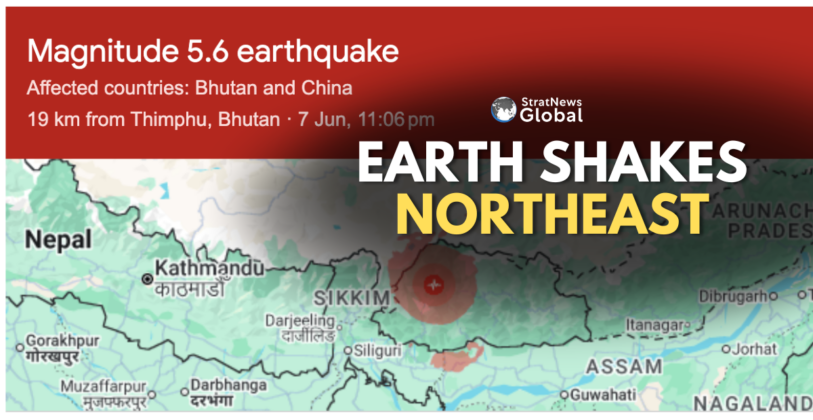 A 5.8-magnitude earthquake struck Bhutan late on Sunday night, triggering multiple aftershocks and sending tremors across parts of Northeast India.